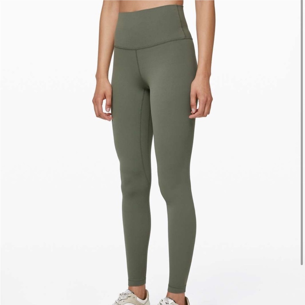Lululemon align olive green leggings 25” inseam- size 6